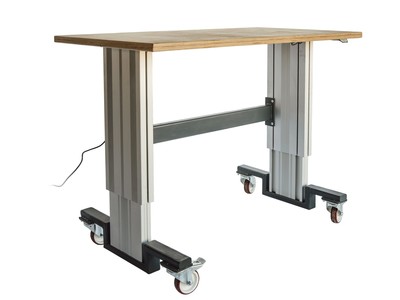 Produktbild: Arbeitstisch 1800 x 800, Stahlplatte, lichtgrau RAL 7035