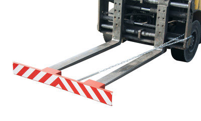 Produktbild: Gabelzinkenschild GZS, lackiert, Feuerrot