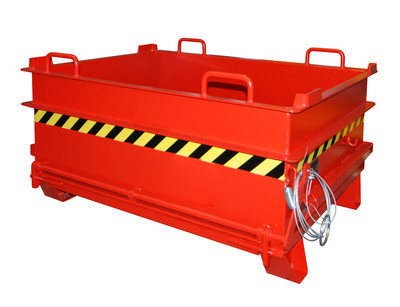 Produktbild: Baustoffcontainer BC 500, lackiert, Feuerrot