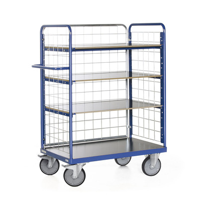 Produktbild: Etagenwagen mit 3 Gitterwänden