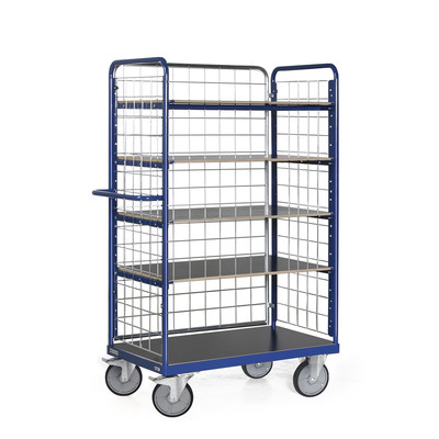 Produktbild: Etagenwagen mit 3 Gitterwänden