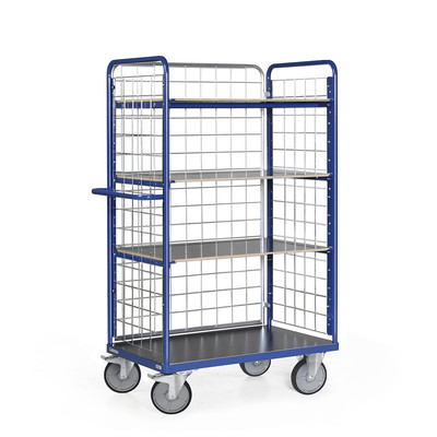 Produktbild: Etagenwagen mit 3 Gitterwänden