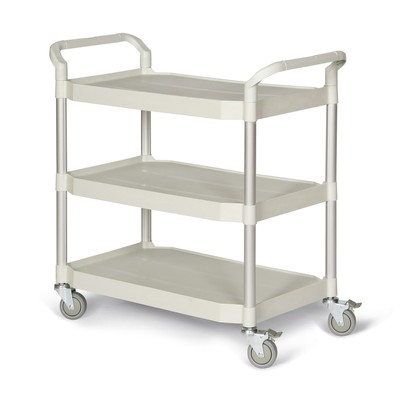 Produktbild: Kunststoff-Etagenwagen mit 3 Ladeflächen